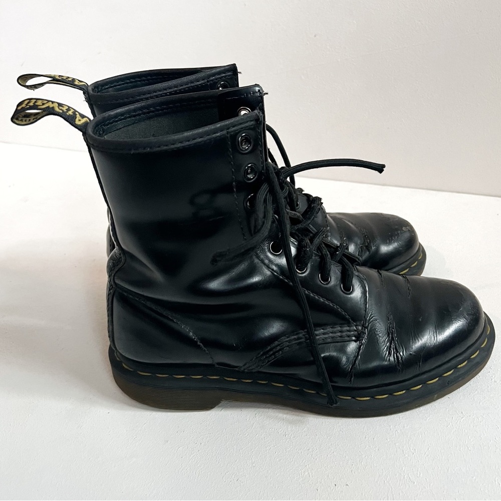 Dr Martens | Smooth Glossy Black Boots